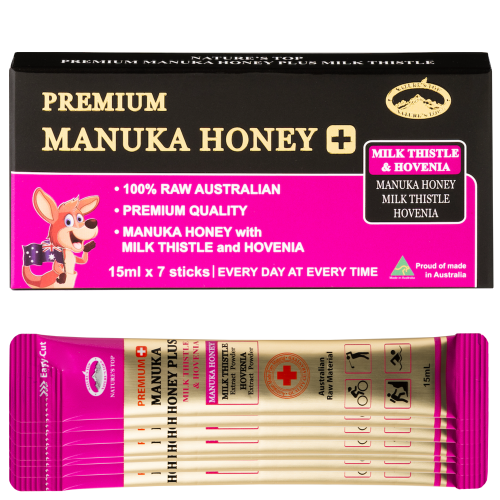 Manuka Honey Plus Milk Thistle Hovenia 7ea 프리미엄 마누카허니 밀크시슬 헛개나무