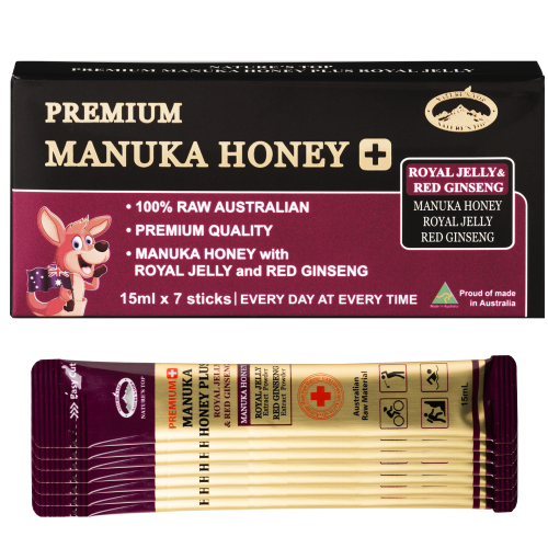 Manuka Honey Plus ROYAL JELLY REDGINSENG 7ea 프리미엄 마누카허니 로얄젤리 홍삼