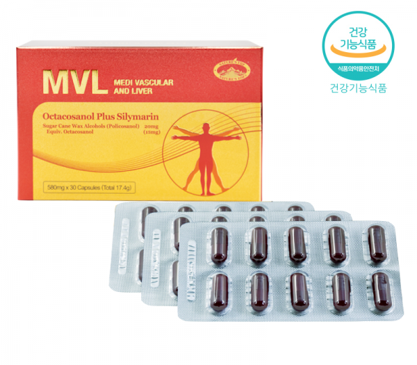 가정의달행사 1+1 MVL 옥타코사놀 플러스 실리마린 Medi Vascular And Liver