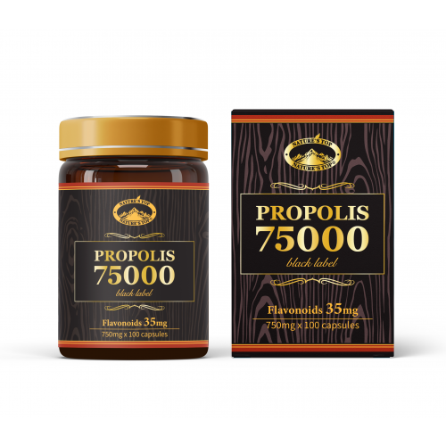 [최고함량]프로폴리스 75000 폴라보노이드 35mg PROPOLIS 75000 BLACK LABEL