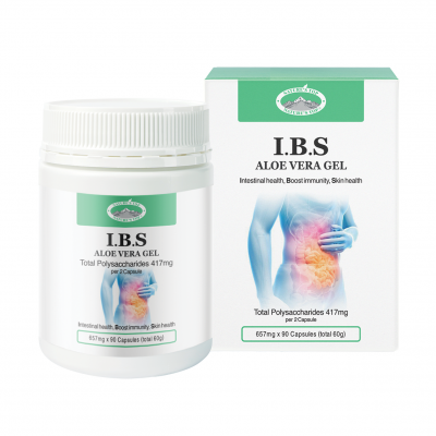 장 건강엔 I.B.S ALOE VERA GEL 아이비에스 알로에 겔 국내유일 식약처인증 캡슐형 총다당체 417mg