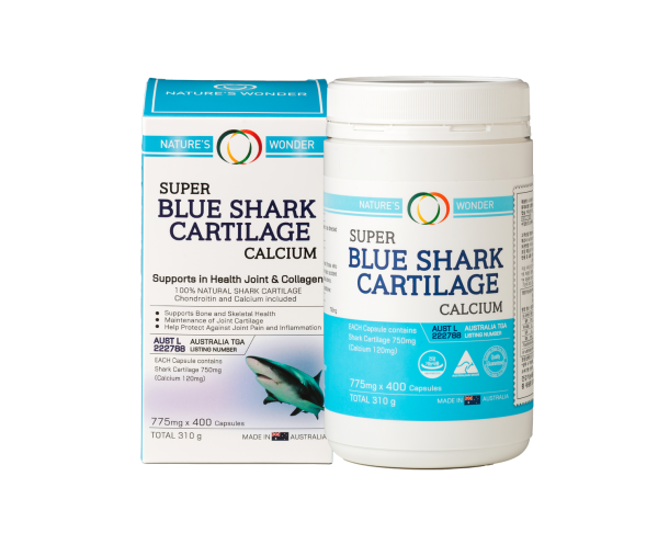 청상어연골 SUPER BLUE SHARK CARTILAGE CALCIUM 400cap